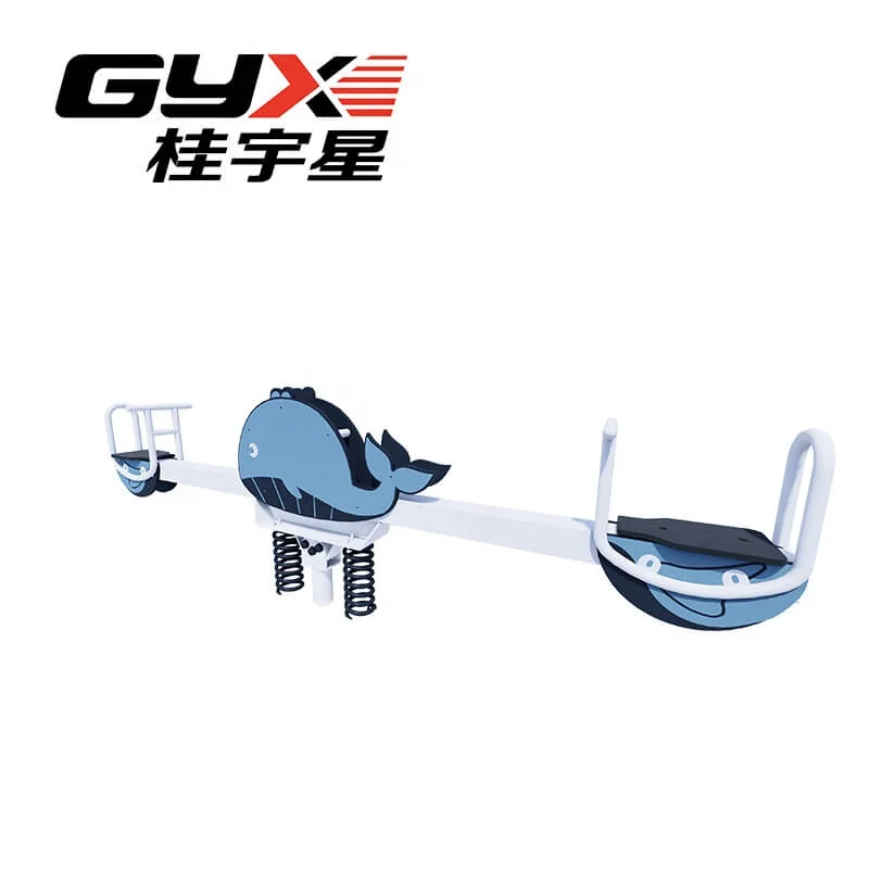 Colorful Children Plastic Outdoor Seesaw for Two People Funny Toy Wholesale