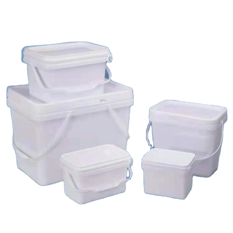 Print 5L pp material plastic square bucket heat transfer film or label