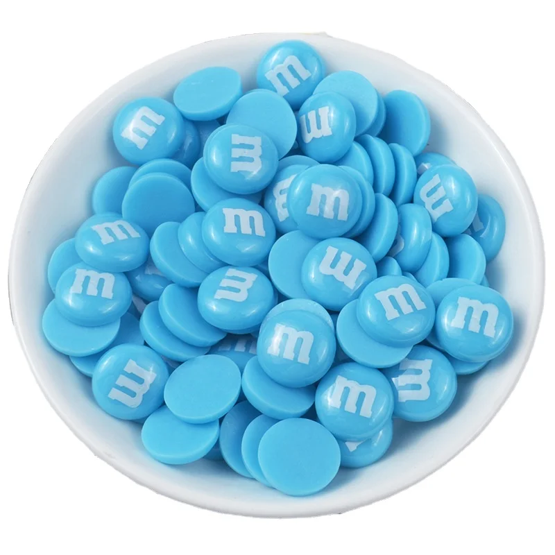 Популярные Забавные милые кабошоны для украшения телефона из смолы M Beans Kawaii с плоской задней стороной крем