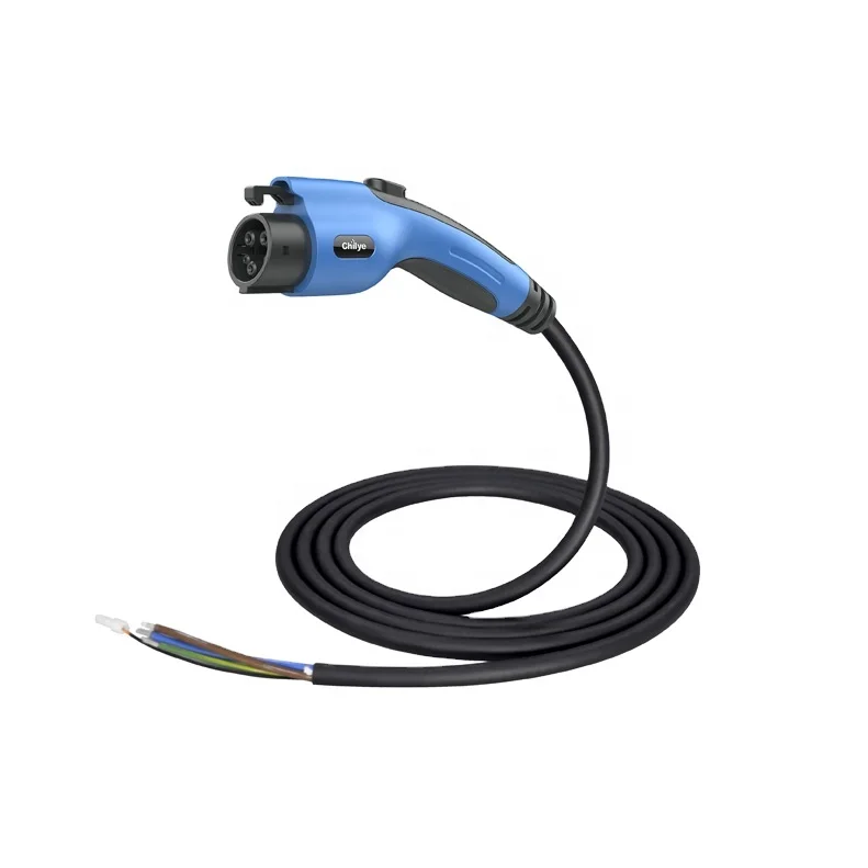 
Type 1 EV charging connector 10AWG male plug 32A single phase SAE electric vehicle AC charging 