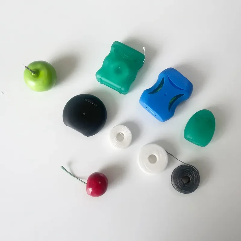 OEM Professional Tooth Care Dental Floss 50m 30m Vegetable Waxed Nylon Tape Mint Flavor Oral Care with Bamboo Material