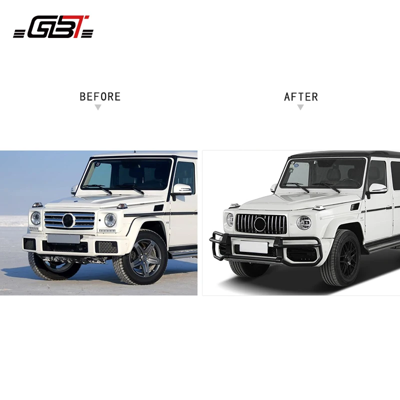 GBT Mercedes Accessories Front Bumper Guard For Mercedes-Benz G-Class W463 Upgrade Model