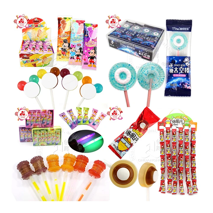 China Sweet Lollipop Manufacturer / Chuanghui Factory Candy Series hard lollipop