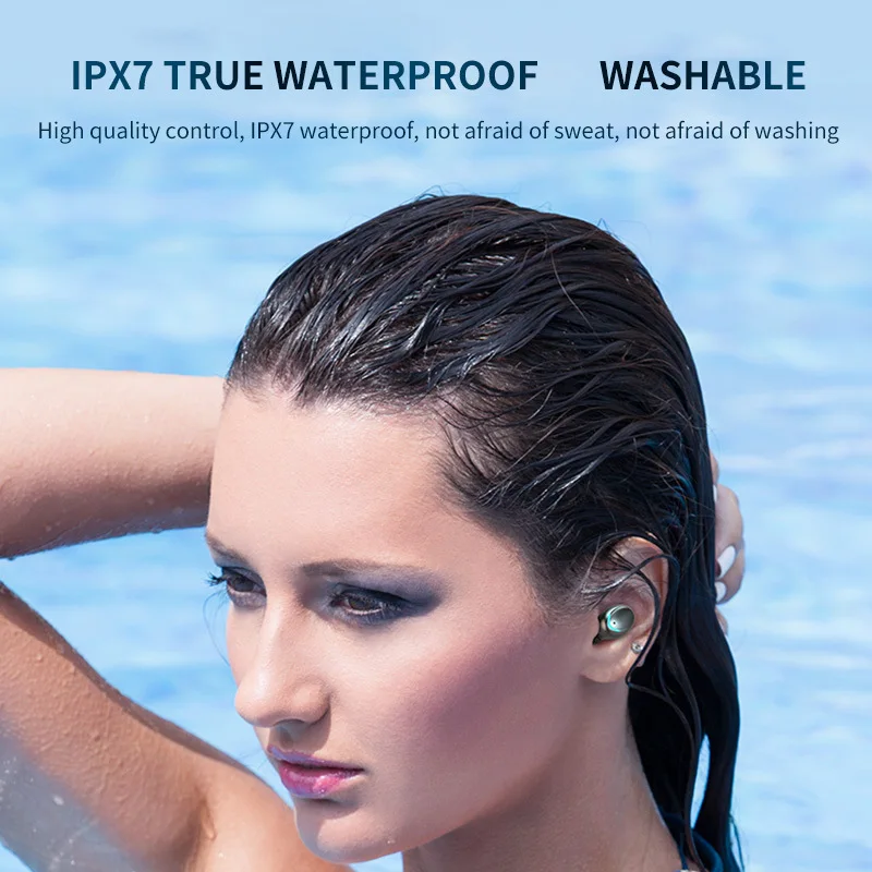 F9-5c Tws V5.1 Earphone 9d Stereo Headphones Gaming Headset Sport Waterproof Earphones True Wireless Earbuds With Charging Case