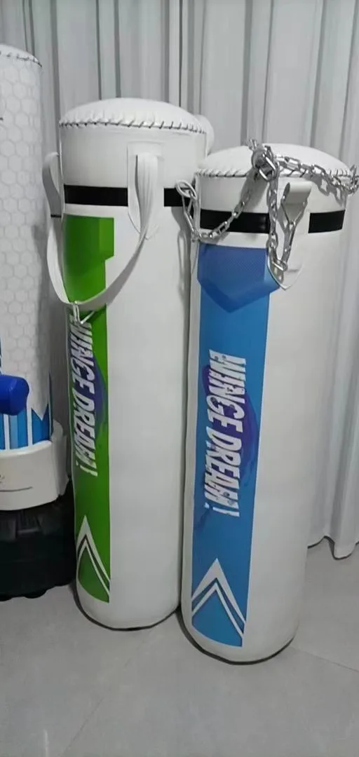 Sac De Boxe Custom Punch Sand Gym Bags Stand Man Leather Heavy Boxing Punching Bag Fitness Black Red COW PVC Training ITEM Color