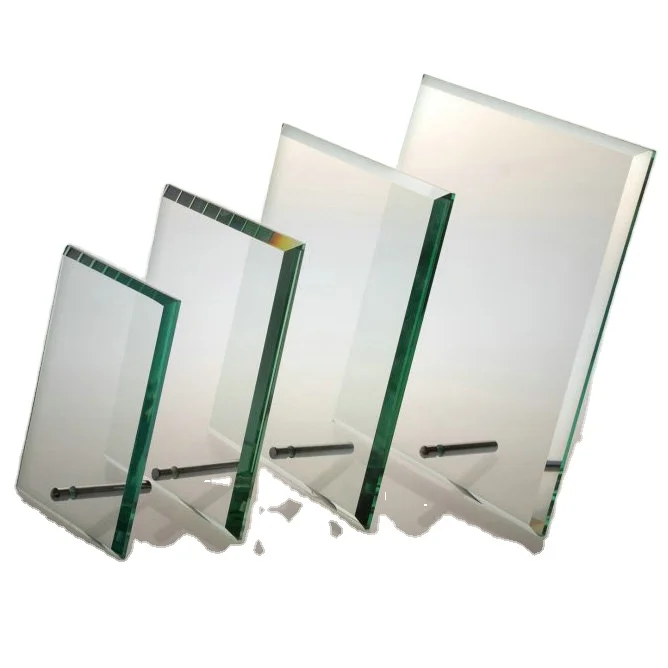 Customized Hardware Glass Stand Plaque For Souvenir Present Awards