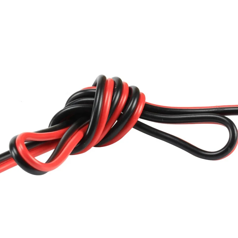 Manufacturers Soft Copper Wire 2 core Pvc Insulated Flat Flexible 2.5 mm electrical wire Rvb Cable Red Black Cable electric wire