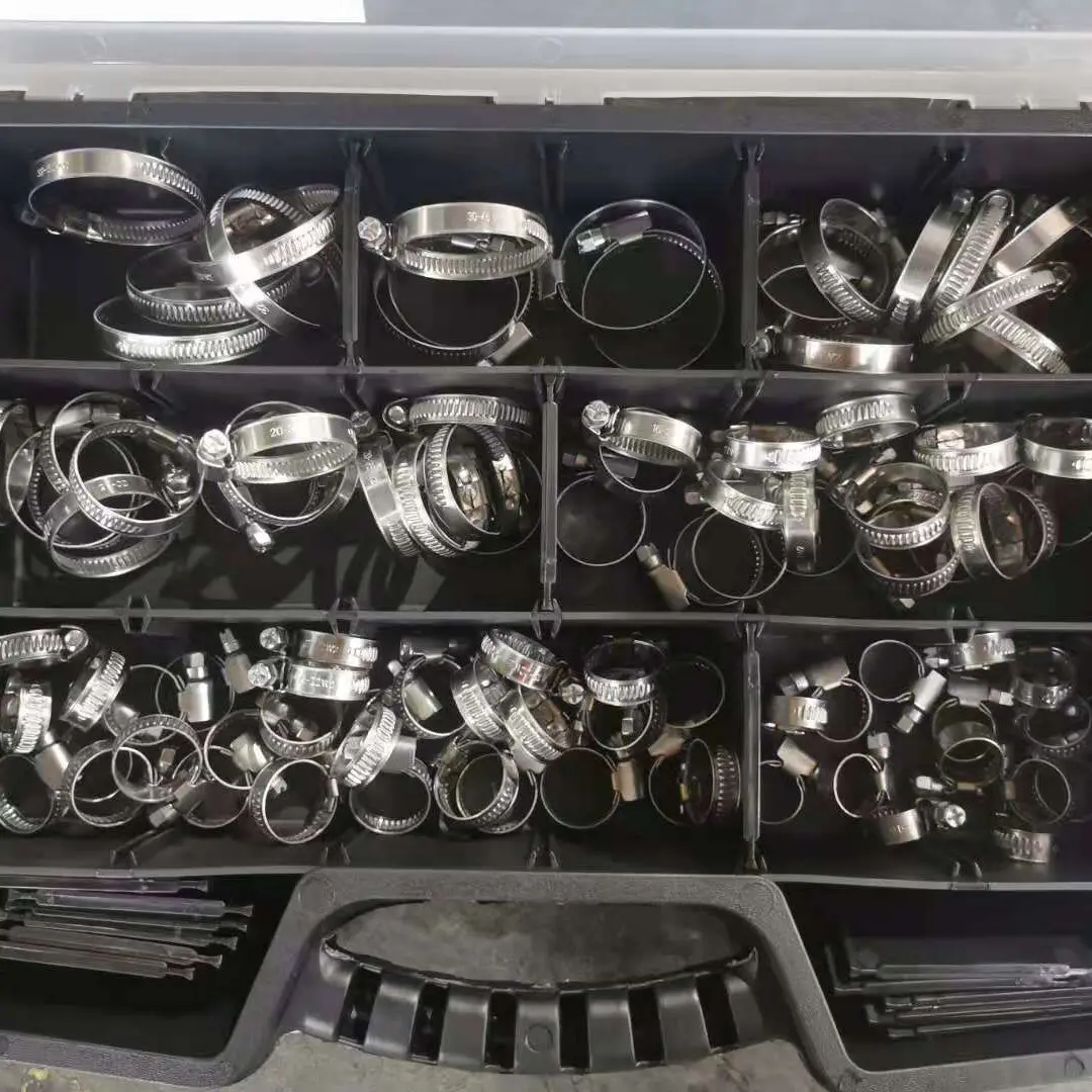 SET SS304 W4 Type Germany Hose Clamp Adjustable German Hose Clamp With box