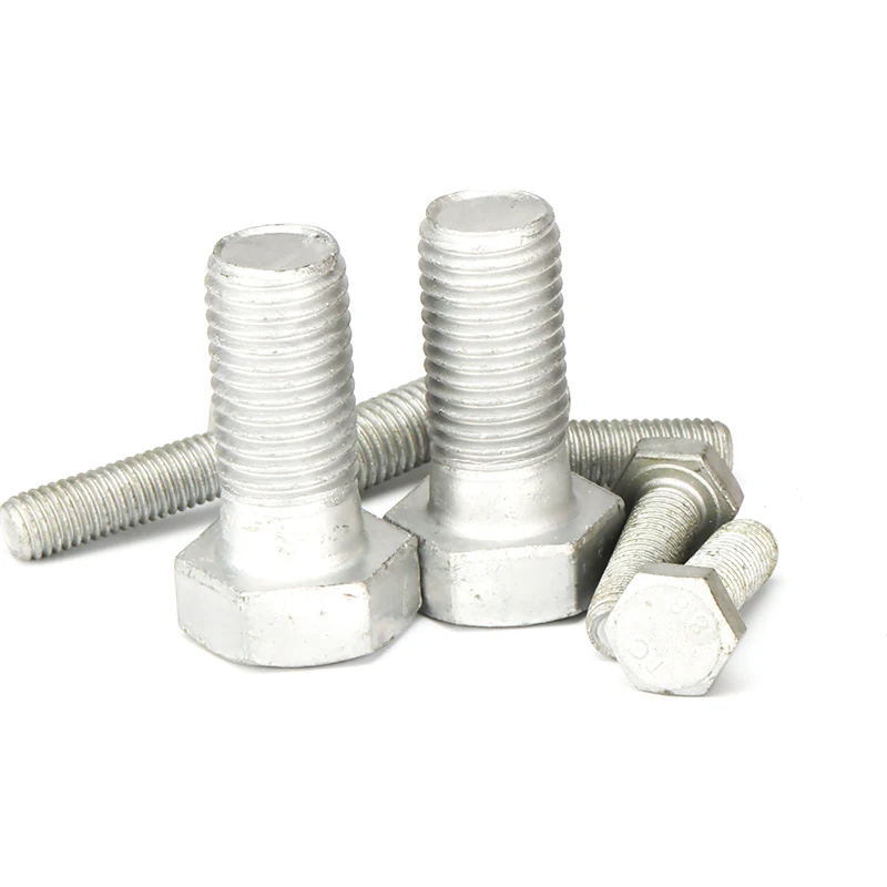 Hot dip galvanized Steel tower bolts M8-36 Galvanized grade 8.8 12.9 Hexagon bolts and nuts
