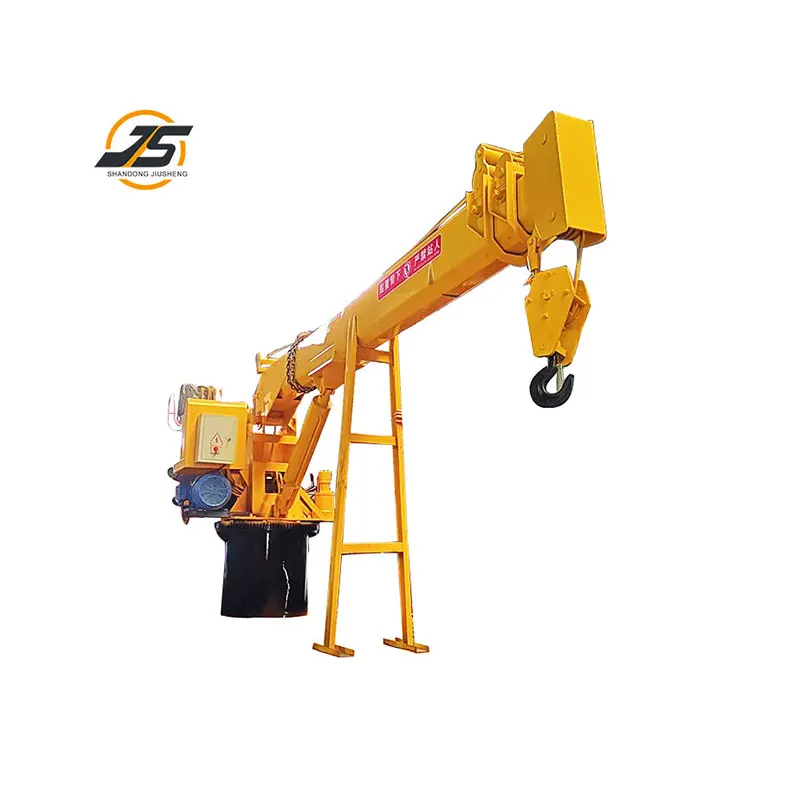Ship Crane Wharf Ship Crane Fixed Hydraulic Crane Telescopic Boom Fishing Boat