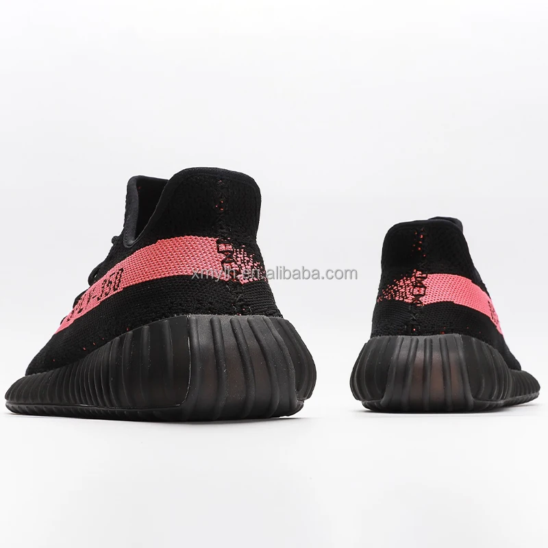 2023 Hot Sale Yezzy 350 v2 Core Black Red Running Sports Shoes Fashion Sneakers Original Logo Walking Style Shoes Trainers