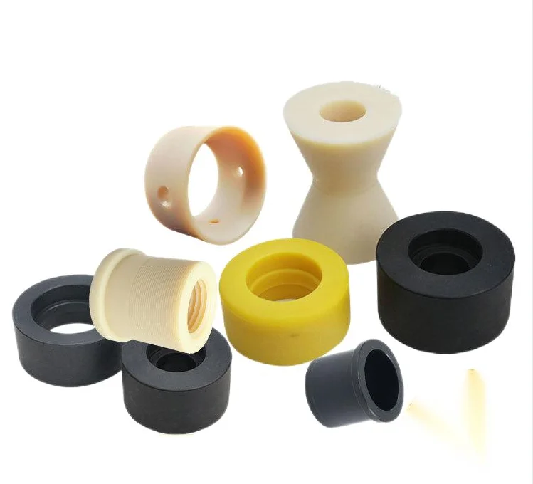 Customized Turning Machined Black POM Plastic Parts ABS POM PEEK PTFE PA PPS Delrin Plastic Parts CNC Turned Machined Parts