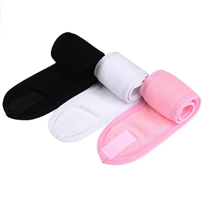 Spa Facial Supplies Microfiber Yoga Makeup Hair band washable Cosmetic Bath Shower Soft Fabric spa Headband 200 - 999 pieces