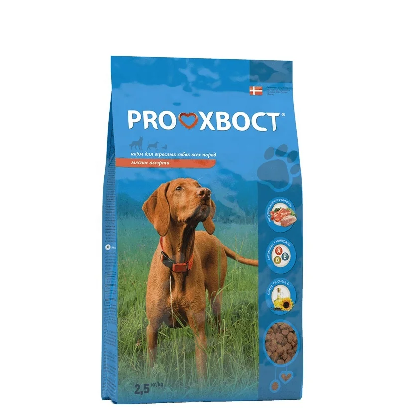 
Prokhvost dry dog food assorted meat 2.5 kg 