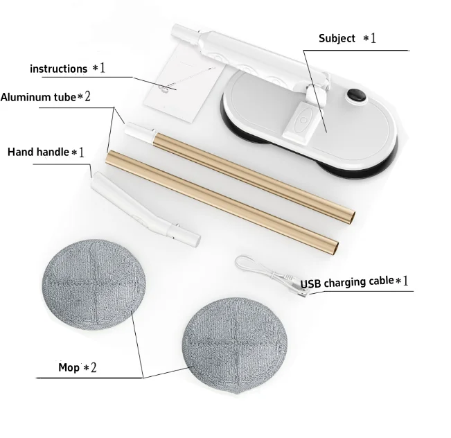 Wireless Electric Handheld Dry Wet Mop Household Charging Intelligent Mop Sweeping Machine Electric Mop