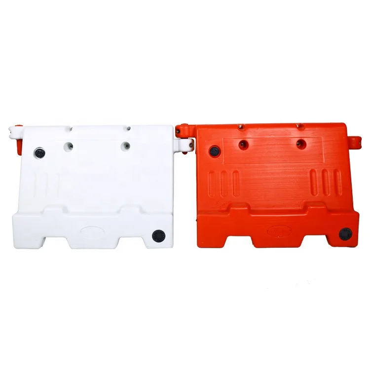 China New Products Top Quality Road Crowd Control Red & White Water Filled Plastic Safety Barrier