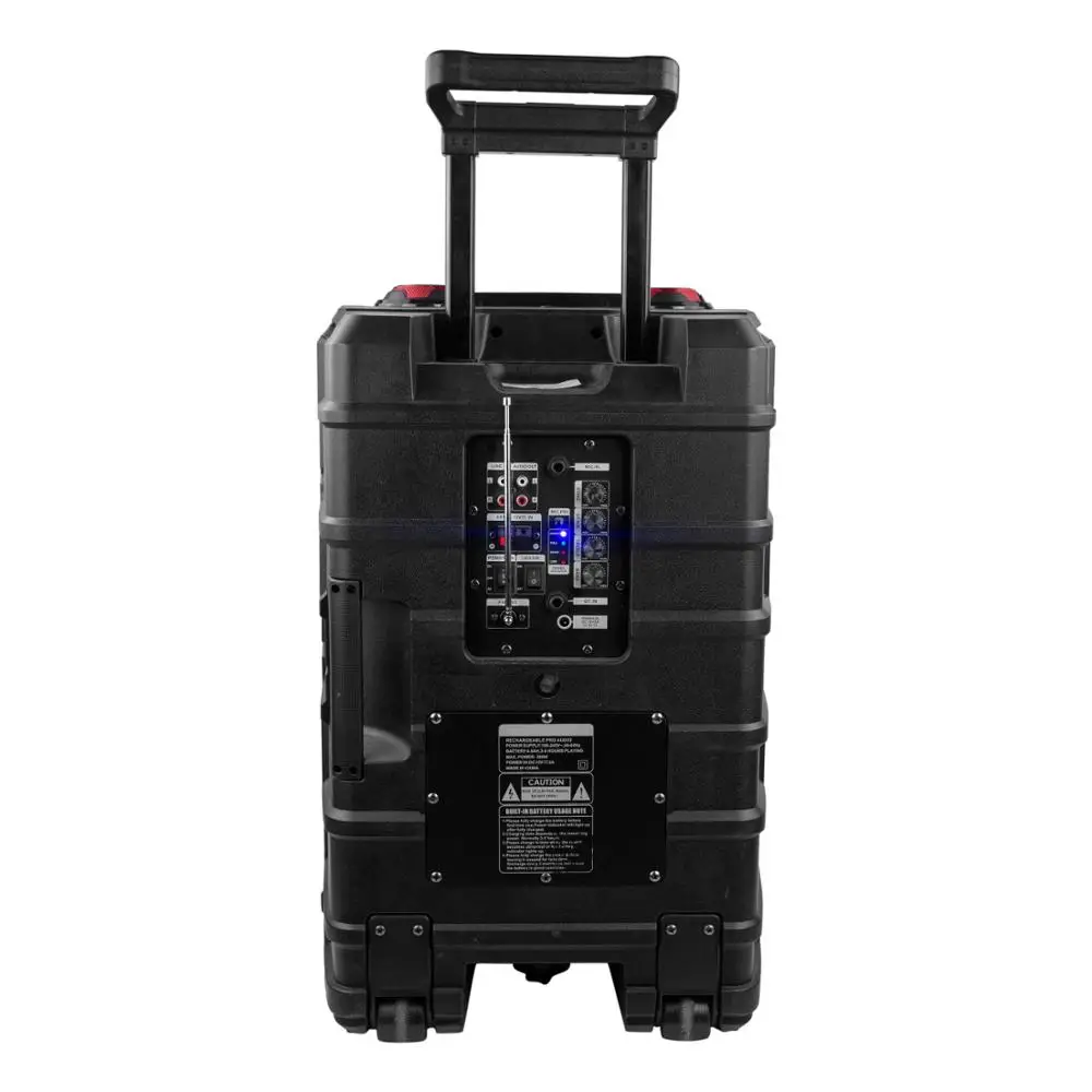 12V 7.5A Lead Acid Battery  Tms12-01 TEMEISHENG hot sell woofer active 12 inch portable trolley speaker with microphone