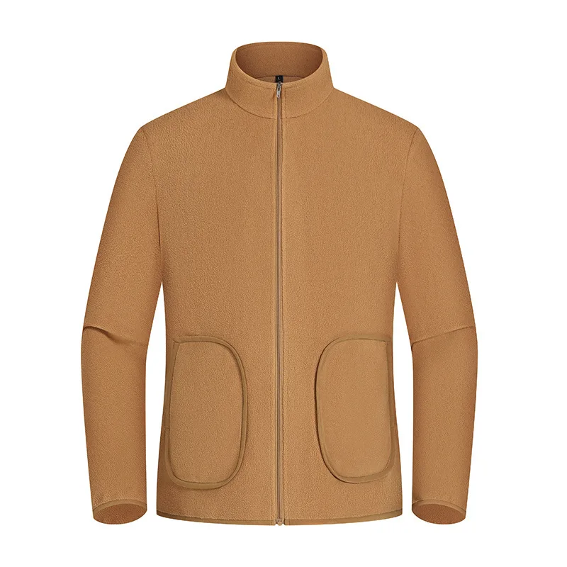 Outdoor polar fleece fashion fleece jacket Custom Thick warm sweater spring  hooded jacket for women and men  2023