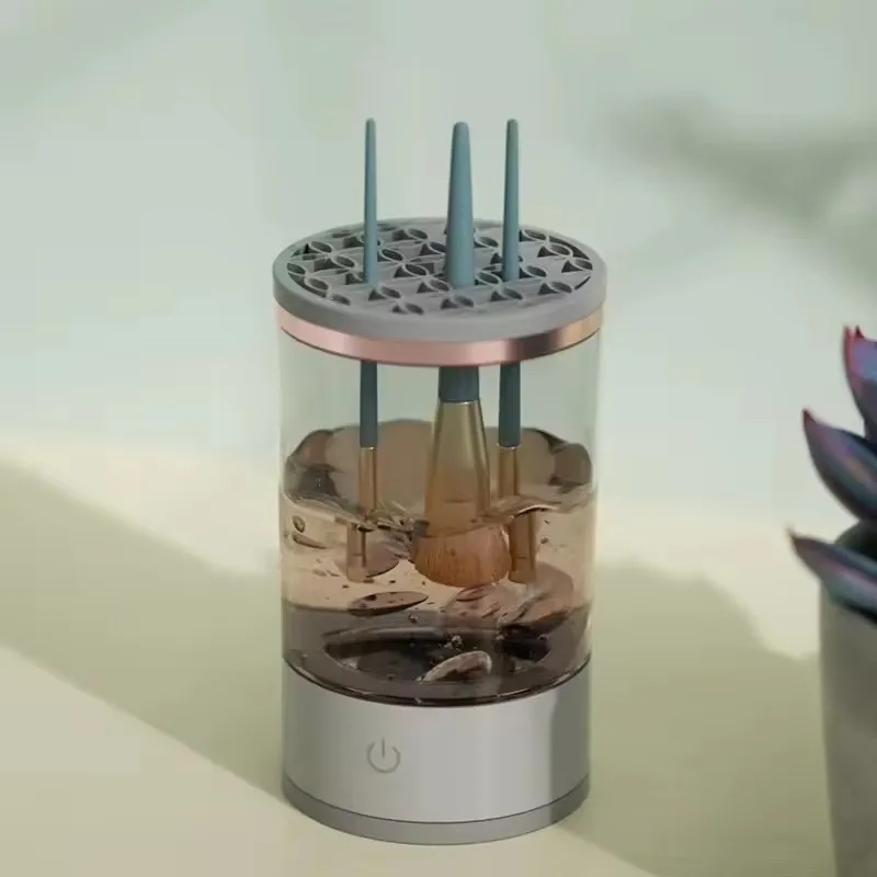 Portable USB Electric Makeup Brush Cleaner Automatic Spinner Makeup Brush Cleaner Machine For All Sizes Makeup Brush Sets