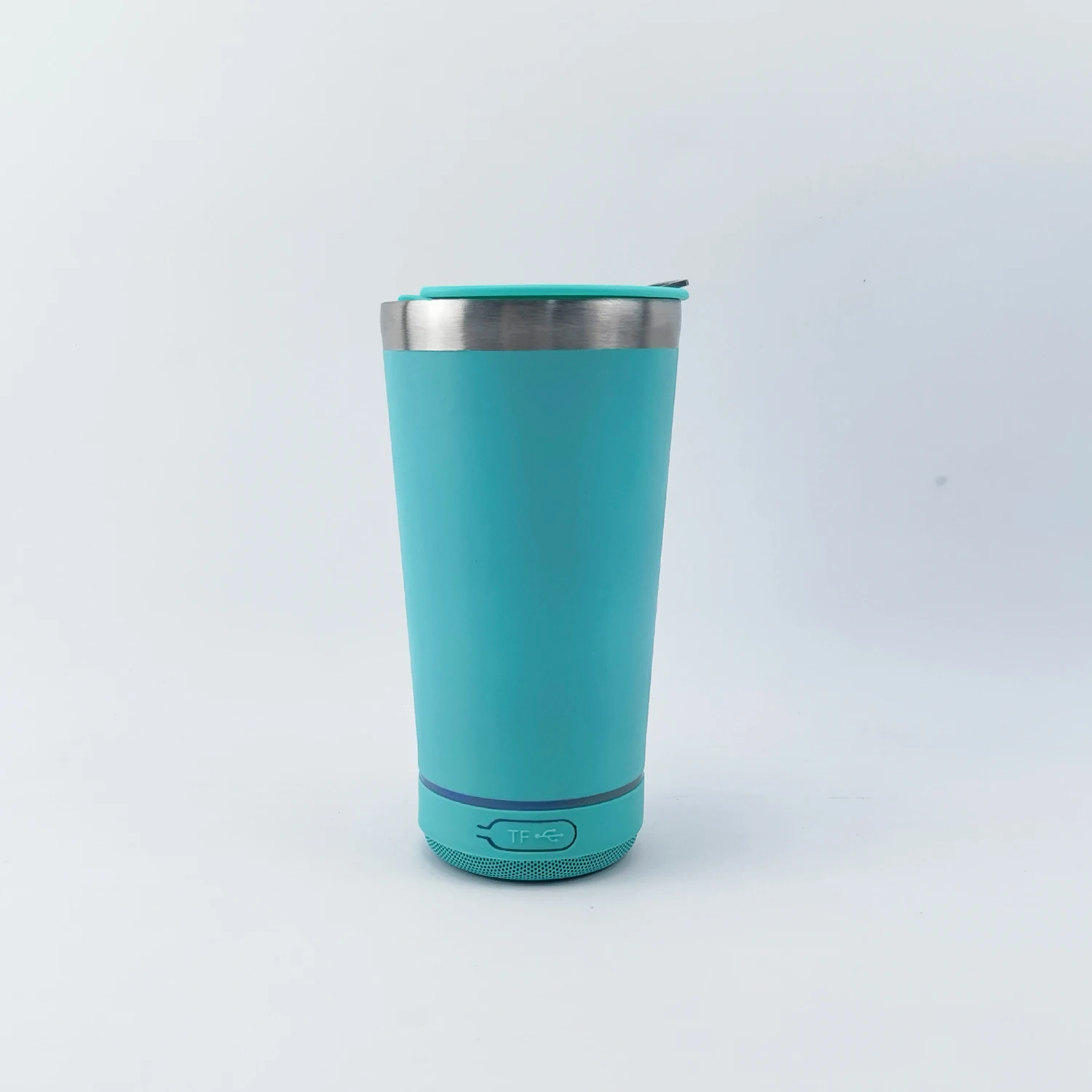 16OZ new design metal cups with beer Opener and Bluetooth Speaker and removable bottom