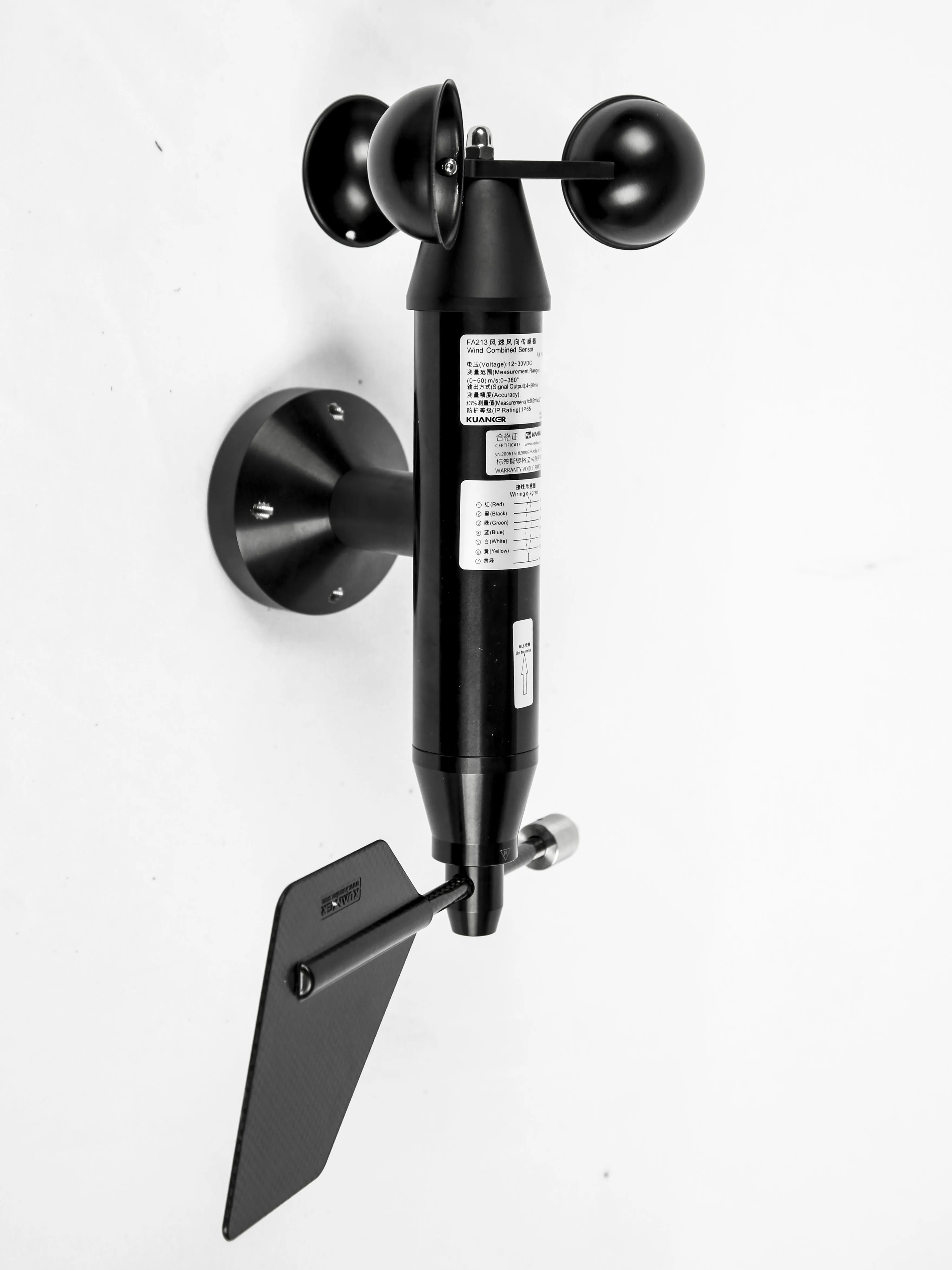 High Accuracy Automatically Heated Anemometer Wind Speed Direction Sensor Manufacture For  Ports, construction machinery