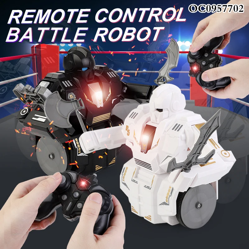 Newest 2.4G 7CH rc fighting robot toy remote control battle robot for kids