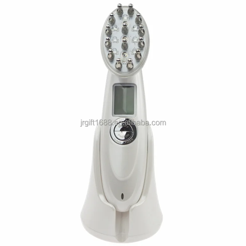 Private Brand Hair Growth Scalp Massage Heating Laser Photon EMS Hair Comb Vibration Head Massage