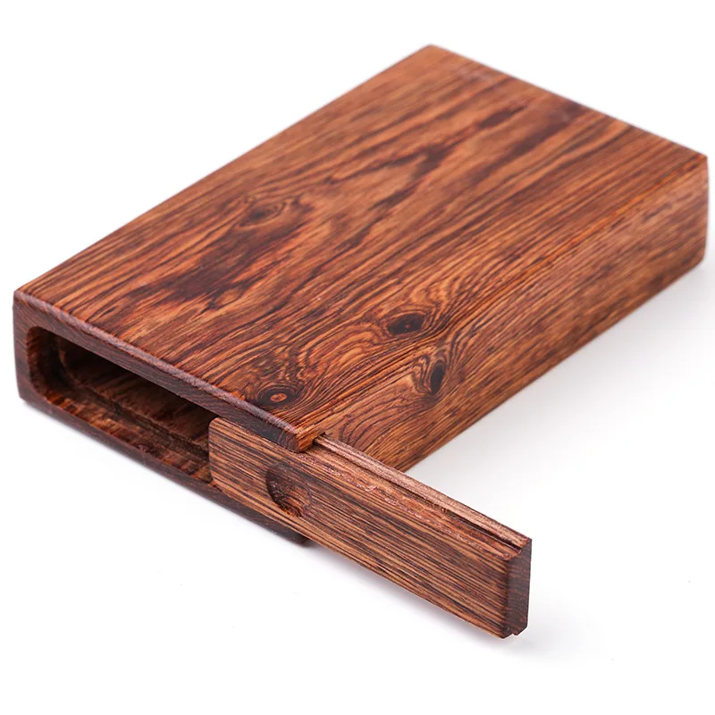 Утолщенный деревянный портсигар Вмещает 18 сигарет влагостойкий и стойкий к давлению переносной