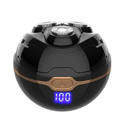 JD-818 электрическая бритва для мужчин Портативный Путешествия длительное время работы от аккумулятора, полностью моющаяся Смарт сферические электрическая бритва