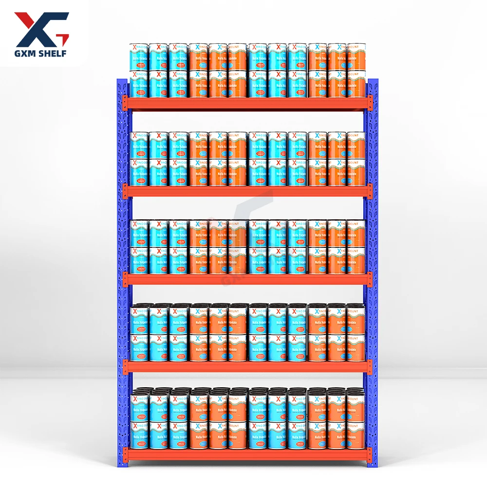 Регулируемая легкая полка по самой низкой цене, оптовая продажа, запас 500 кг на уровень, металлическая стойка