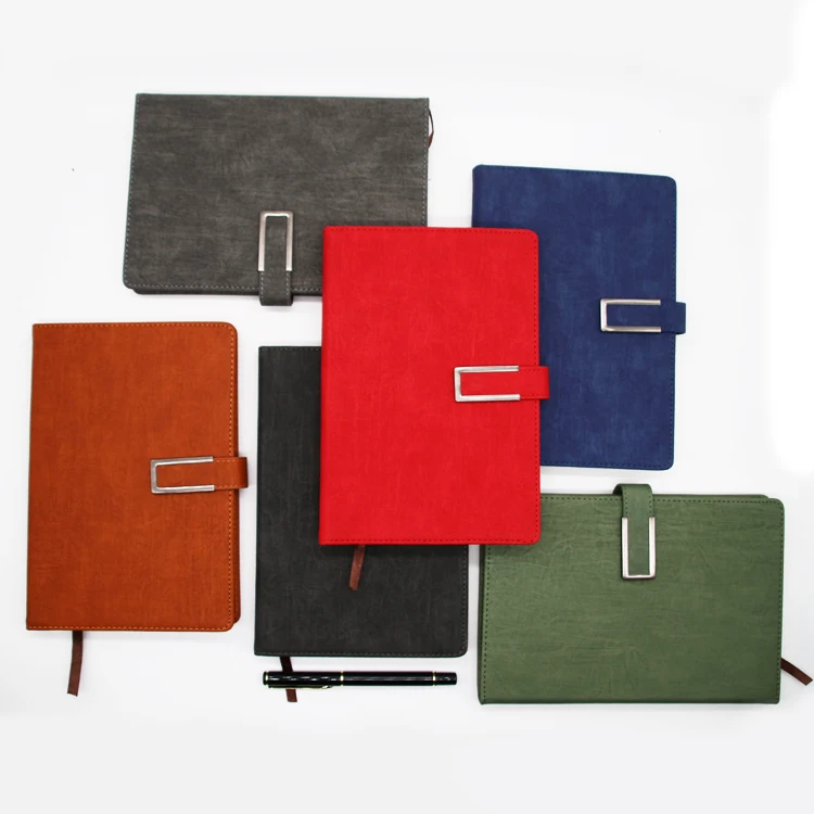 YALONG 2023 Custom New Design A5 Leather Note Book Set Dairy Note Book For Students Office Workers