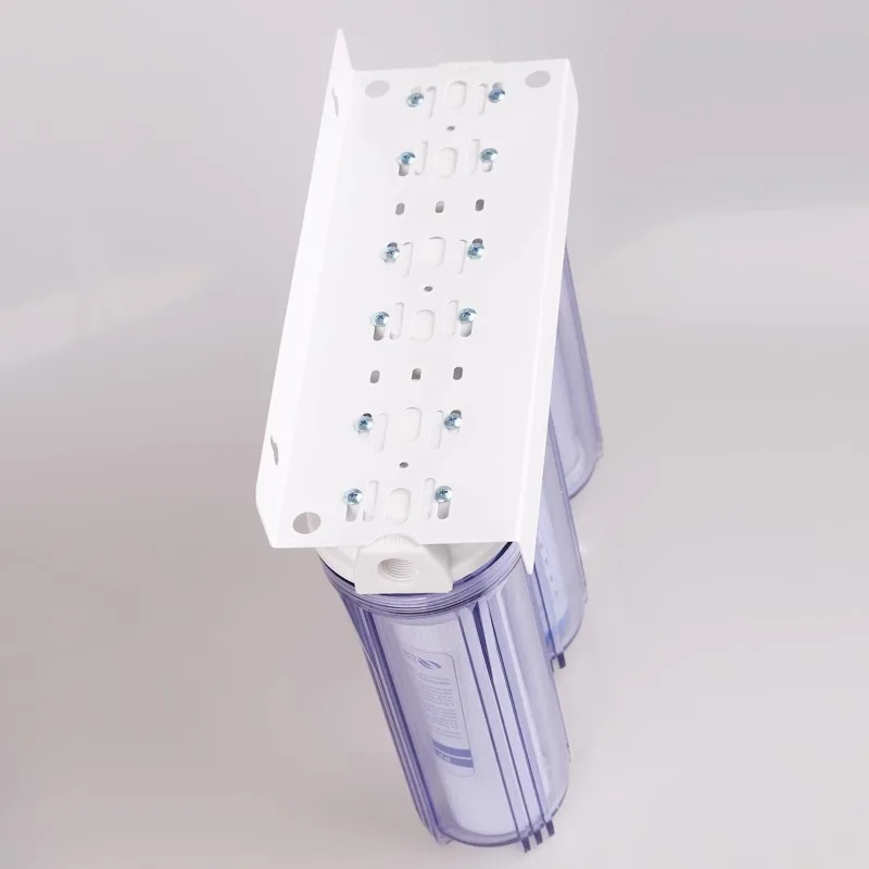 Transparent 10 inch 3 Stage Counter Top Wall Mounting Under sink Water Filter With Purification Cartridge