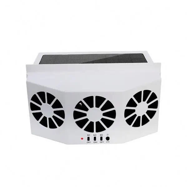 
2 color Automobile solar exhaust fan automobile cooler automatic ventilation fan dual mode power supply high power 