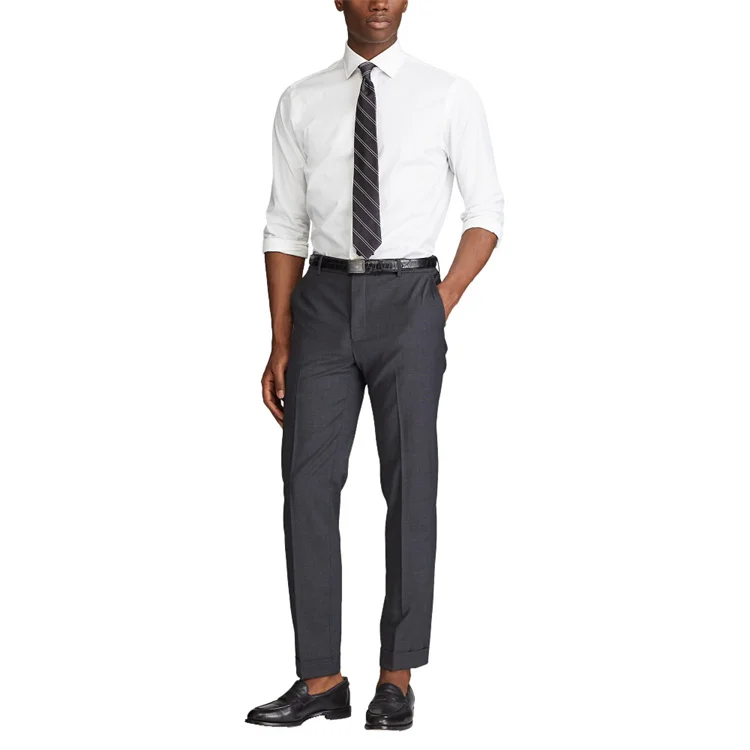 2022 Hot Sale Simple Design Lightweight Spandex Nylon Mens Teachers Pants Best School Uniform