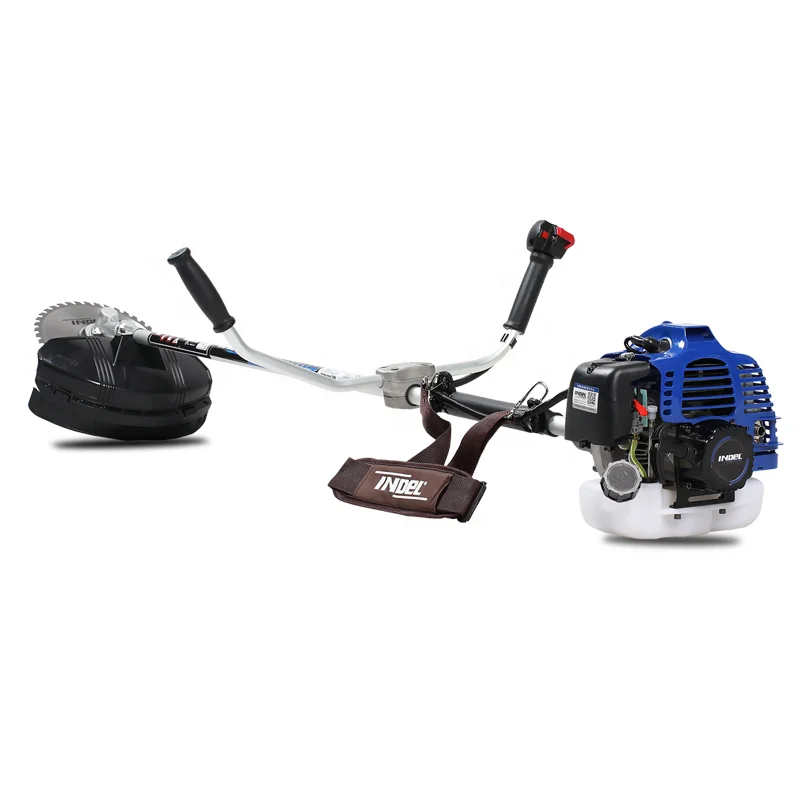 INDEL 42.7CC High quality petrol manual hand push Brush Cutter / Grass Trimmer