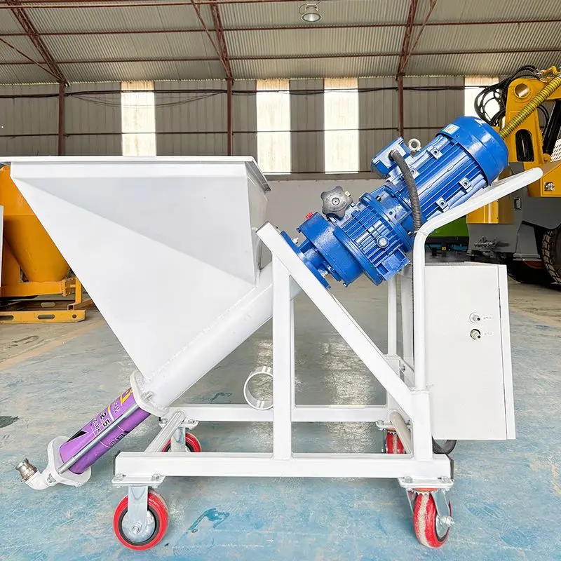 Spray Paint Gun Mortar Spraying Machine Stucco Hooper Airless Electric Sprayer For Cement Wall