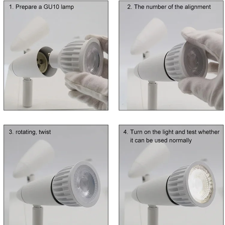 VERTEX patent spot lighting spotlight Gu10 lamp led Ceiling tilt 340 surface mounted hotel Holder 5Wx3 1200lm 4000K Ra80 CE RoHs