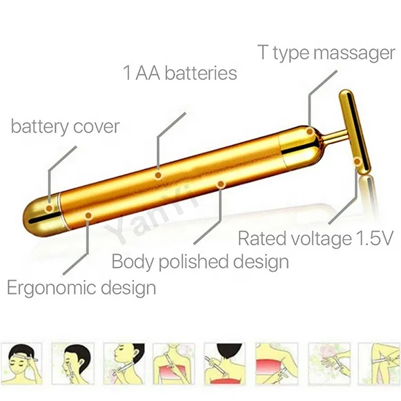 YanYi personal skin care 24k gold facial energy beauty bar