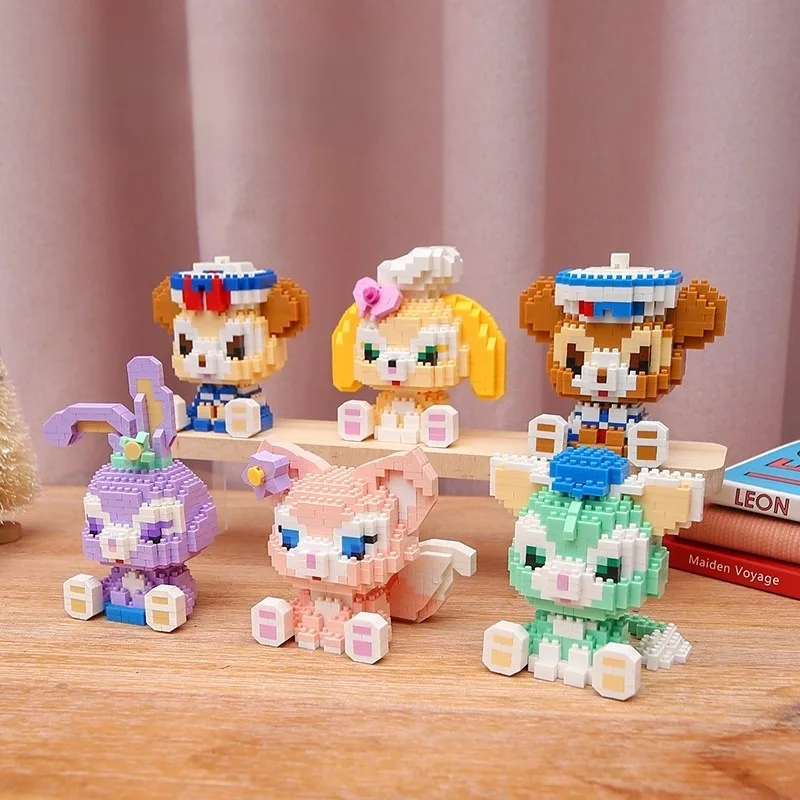 Blocks Small Cartoon Mini Building Block Assemble Action Model Dolls Toys Children Kid Toy Gift Set Educational Toy