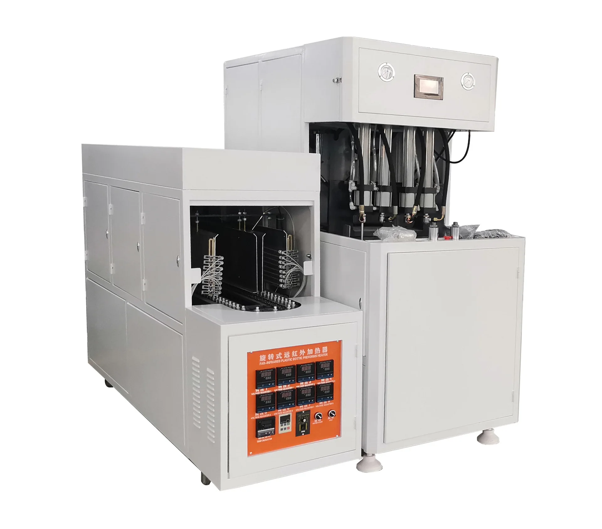 250ml 500ml 1L 1.5L 2L 2.5L  Manual Water Oil Plastic Pet Bottle Container Blower PET Semi Auto Blow Molding Machine