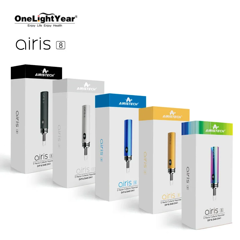 Airistech hot sold wax vaporizer Airis 8 Dip Dab Vape Pen Vaping CBD Wax Dab USB Charging Vape Wax Pen Kits from one light year