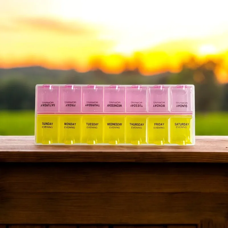 Best sale Plastic 7 day & 4 times pill organizer weekly Month pill box 28 Compartment Medicine Case Box