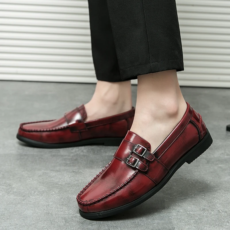 Alibaba-Webshop Hot Sale China Factory Cheap Business Classic Knit Design Oxford Flat Dress Shoes for Men Latest