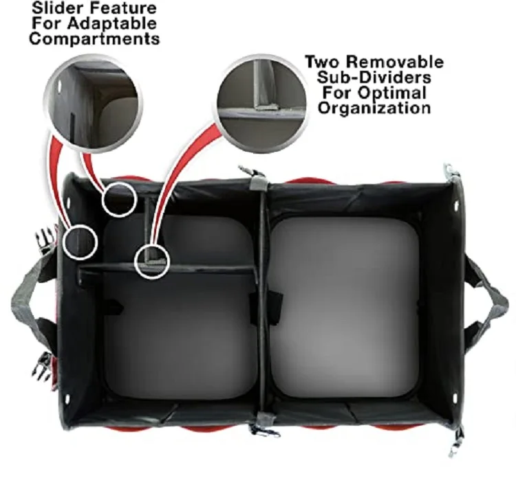 New Black Foldable Car trunk organizer box Boot Storage Bag Toolbox