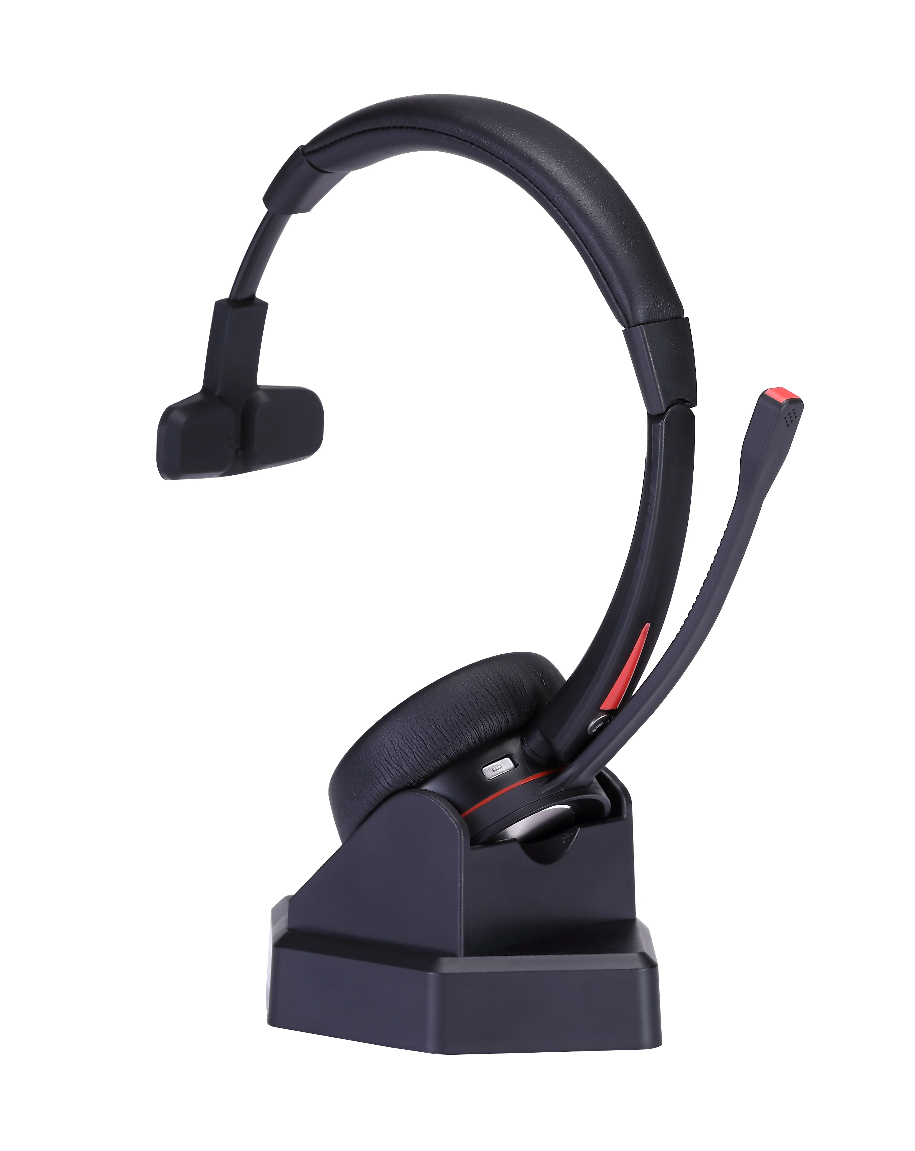 Noise cancelling wireless headphone headset with Bluetooth V5.0 for call center and office