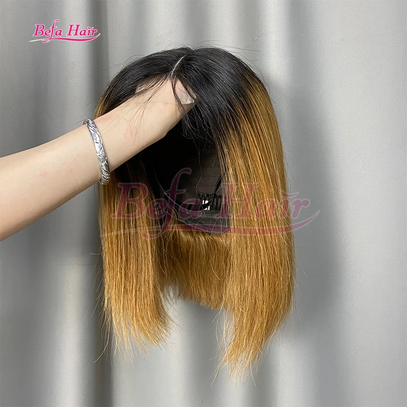 Natural Color Peruvian Short Bob Wigs Lace Front Brazilian Virgin Lace Closure Human Hair Wig Hd Lace Frontal Wigs