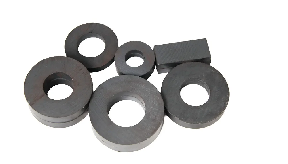 DEM  20965-MGNT Customized 80mm Allmagnet Round Ferrite Ring Magnet With Holes