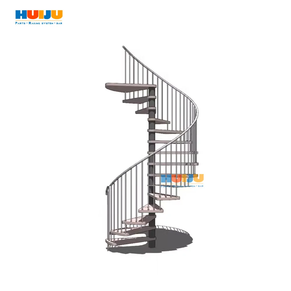 HJ Spiral Staircase Arc Stairs Ready Product Spiral Stair Case Metal Spiral Staircase Floating Stair