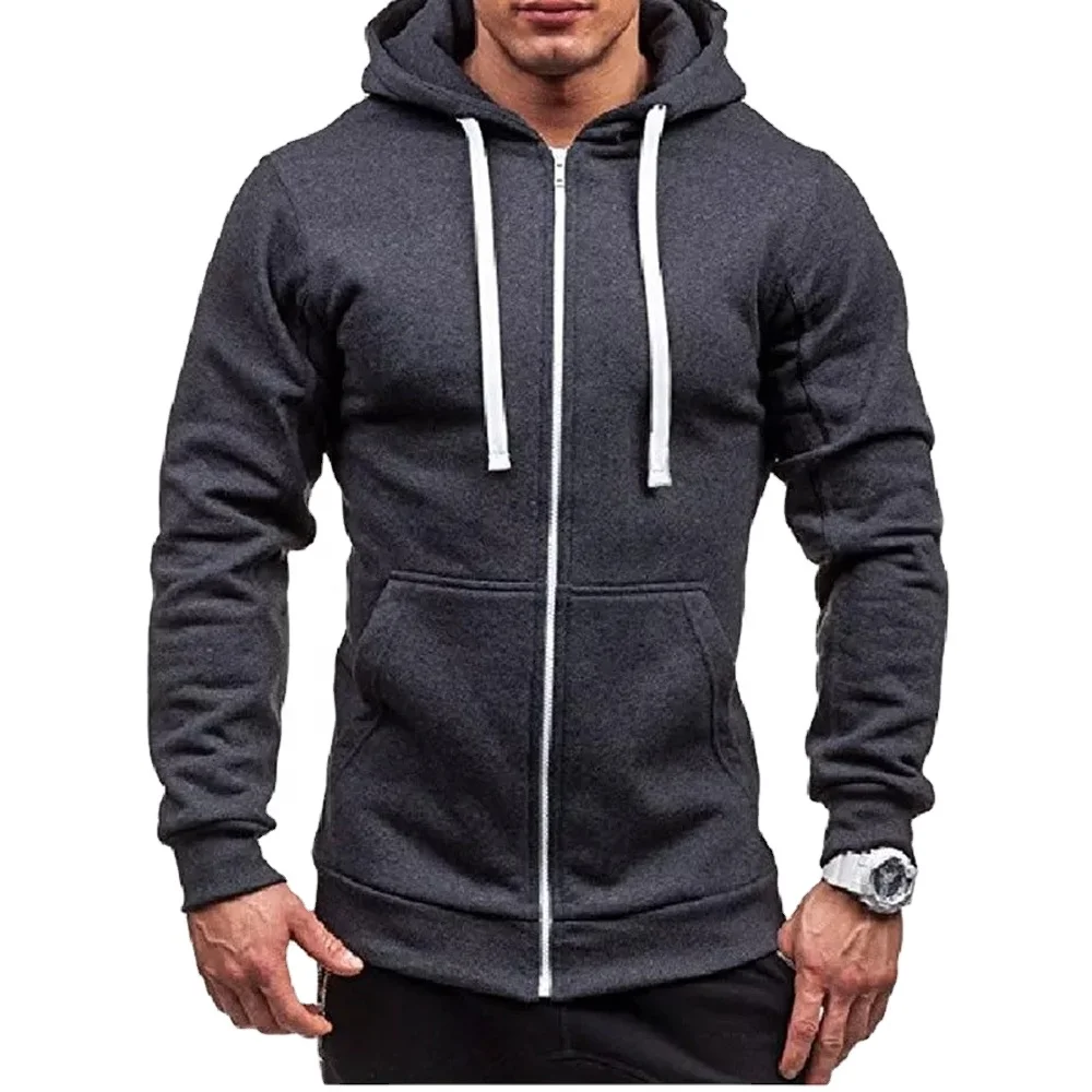 
New 2020 Solid Hooded Cardigan for Men Zipper Spring Black Hoodies Coat Men Casual Long Sleeve Sweatshirts Male Jackets 