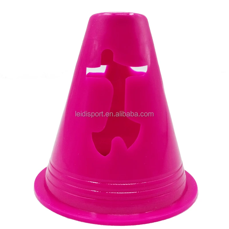 Colorful obstacle cone roller skating pile plastic roadblock small training cone